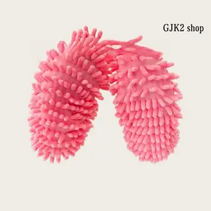 Lazy Cleaning Hack, Chenille Floor Cleaning Slippers, Reusable Dust Mop Socks, Multi-Use Covers for Shoes & Mop