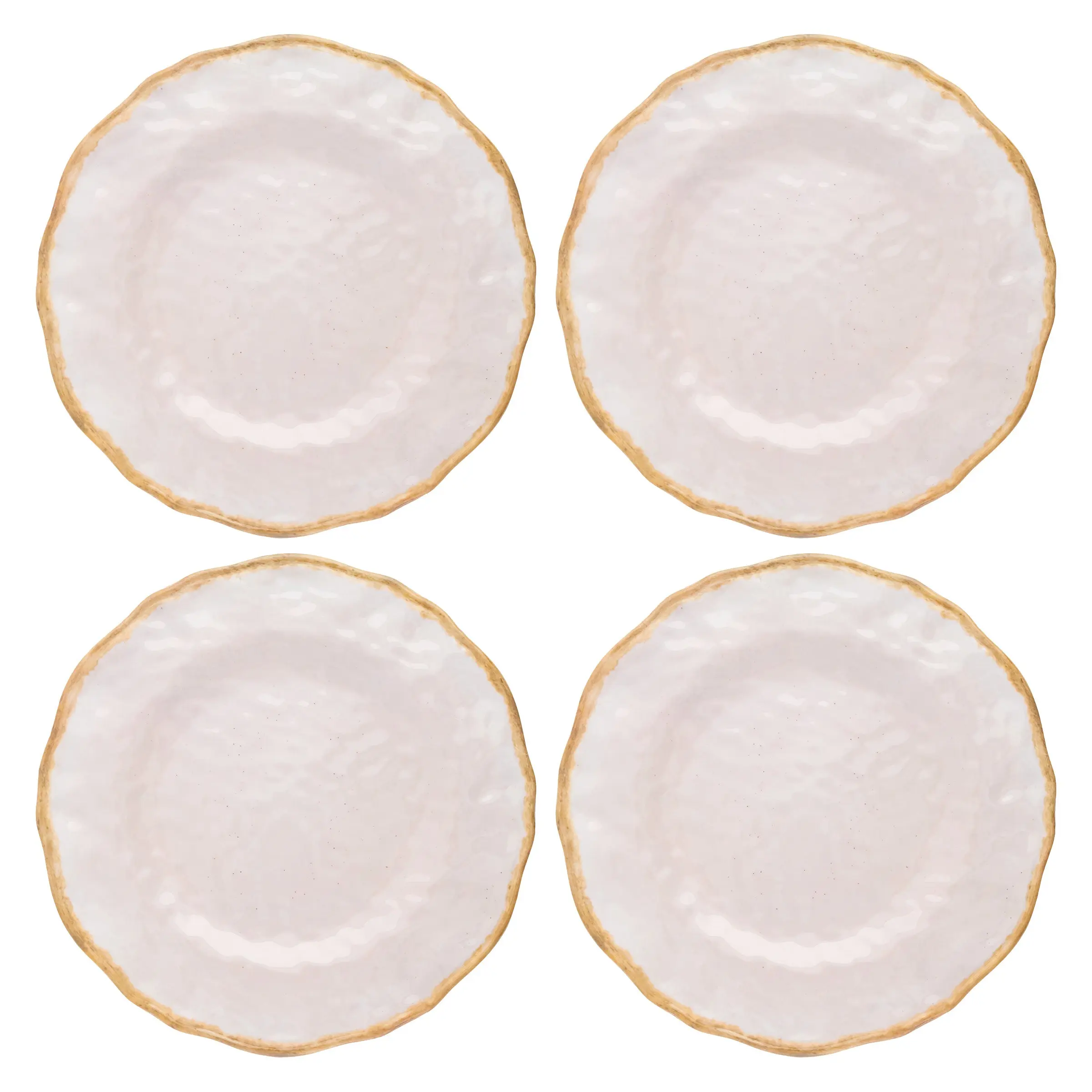 Heirloom Cream Melamine Dinner Plates