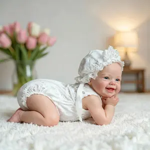 13 Inch Silicone Baby Full Body Girl Realistic Reborn Baby Dolls Hand Painted Real Life Toy for Kids