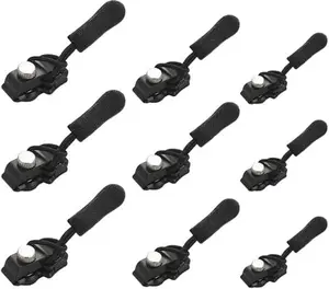9 Pcs Zipper Repair Tool for Replacing Slider Pull Rings, Instant Zipper Slider Repair for Luggage, Quick Repair Tool for Bags, Jackets, Jackets, Tents, Durable and Easy to Use.