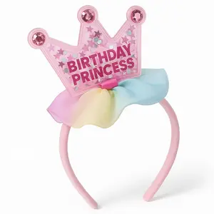Pastel Party Shaker Birthday Princess Headband
