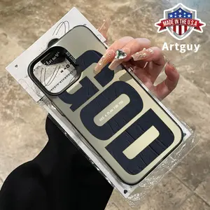 Phone Case for iPhone 16 Pro Max 15 Plus 16E 14 13 12 11 XR XS God Has a Plan Pattern Full Body Protection Anti-Scratch PC Smartphone Cover