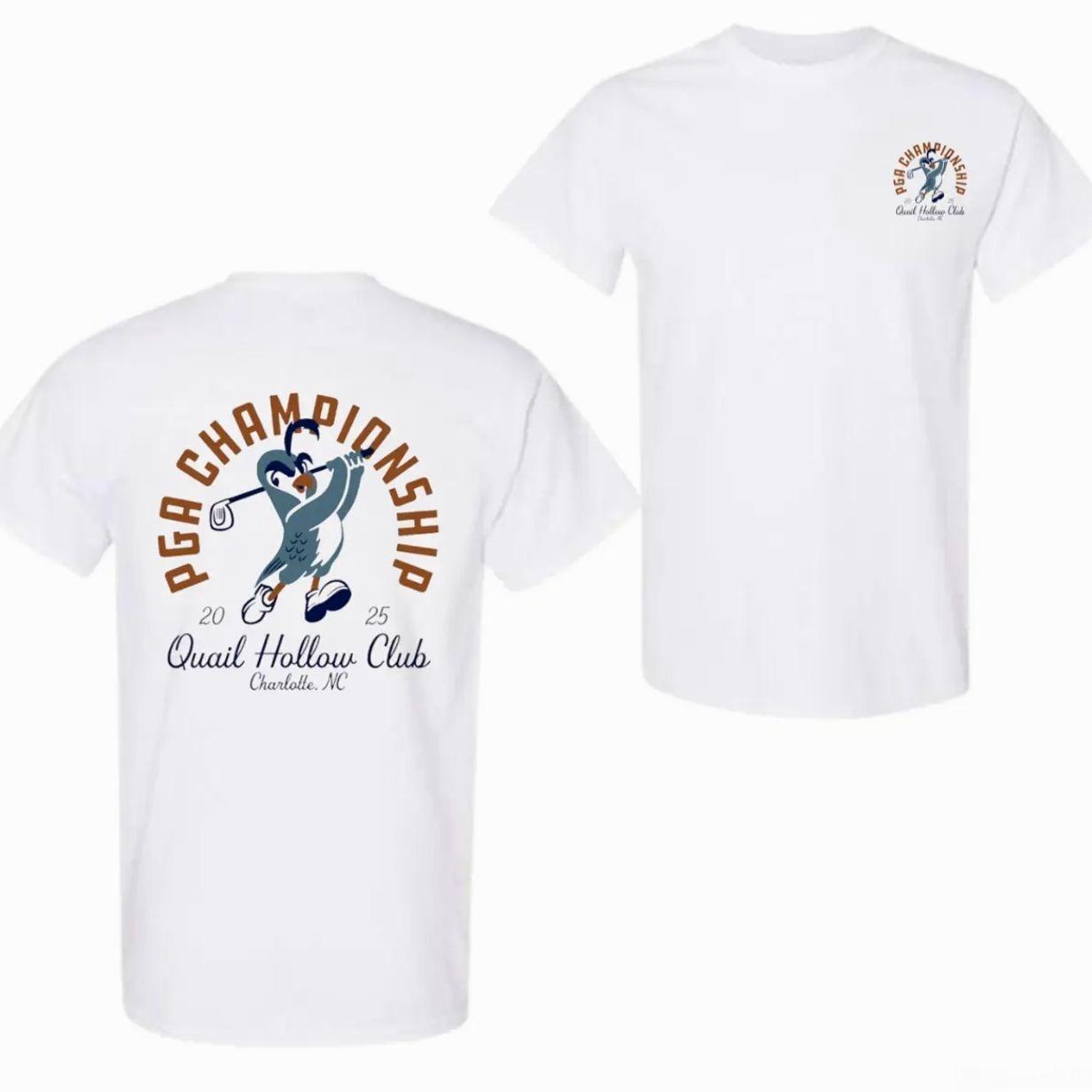 PGA Championship Quail Hollow Club Charlotte NC 2025 Golf 2 Side Shirt, Tee for Golfers & Fans, Graphic Shirt for Men, Perfect Father’s Day Gift Sport