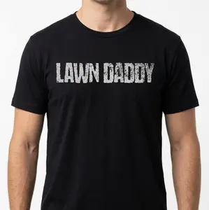 Lawn Daddy Shirt, Funny Lawn Care T-Shirt for Men, Yard Work Gift, Mower King Tee, Grass Cutting Dad Shirt, Father Landscaping Humor Gift