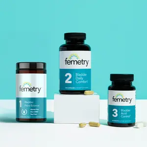 Femetry Bundle - 3 Supplements for Bladder Health: Flora Balance, Daily Comfort, and Acid Control - Natural Support for Your Bladder