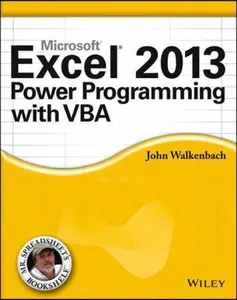 USED-Microsoft Excel 2013 Power Programming with VBA by Walkenbach, John (Paperback)