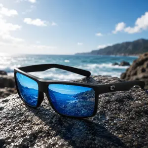 Costa Del Mar Rinconcito Polarized Sunglasses For Men – Blue Lens Sport Glasses, Costa Glasses For Men, Dustproof, Windproof, Anti-Blue Light, Anti-UV, Gifts For Him S5