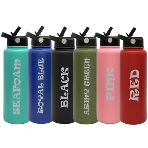 40oz Insulated Stainless Steel Tumbler Flip Top Leakproof Lid with Straw  Drinkware Water Bottles Insulation cup sport bottle