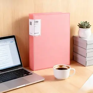 A super-large capacity 100-pocket folder, multi-layer A4 paper storage and organization device, space-saving desktop and travel document storage, keeping office documents neat and orderly. Waterproof paper storage folder, suitable for home and offic