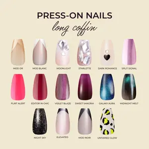 Kleo Kolor Long Coffin Collection Press-On Gel Nails