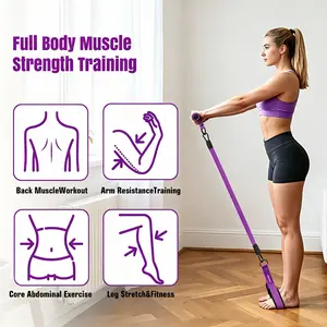 KUZARO Upgraded Pedal Resistance Band – Durable Latex Tubes, Soft Foot Pedals, Sit-Up & Stretch Fitness Equipment