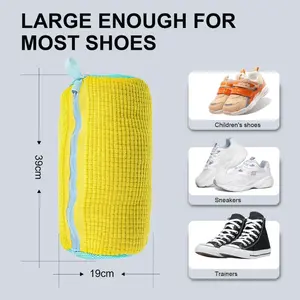 Laundry Shoe Washing Bag for Washing Machine - Protect Your Footwear during the Wash Accessories shoe washing,Mesh Accessory mesh laundry Grey Shoes Washing Bag