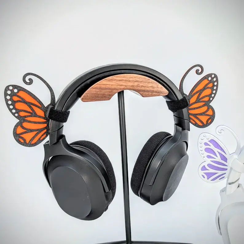 Enchanted Butterfly Wings | Headphone Attachment Accessory | Anime Butterfly Headset