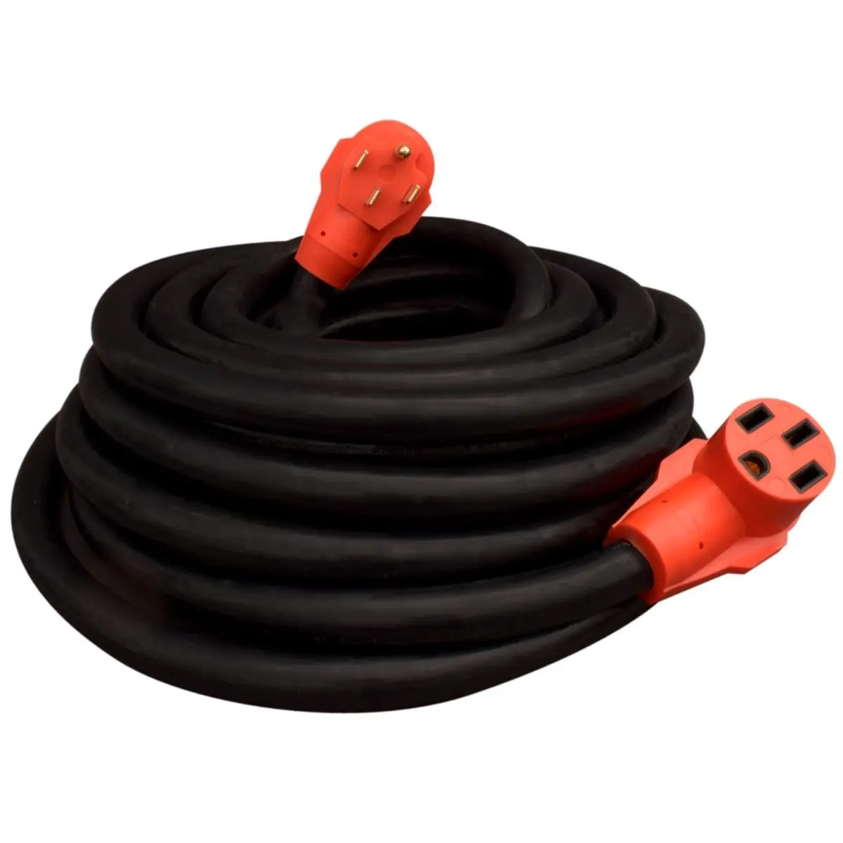 Valterra Products  Extension Cord with Handle 50 Amps, Red - 50 ft., 50-Foot Length, Outdoor, Copper Wire