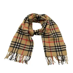 Pre-owned Burberry Novacheck Cashmere Scarf