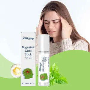 Extra Strength Migraine Cool Stick 1/2/3 Packs  Advanced Formula Strong Aromatherapy Roll On with Menthol and Essential Oils 10ML