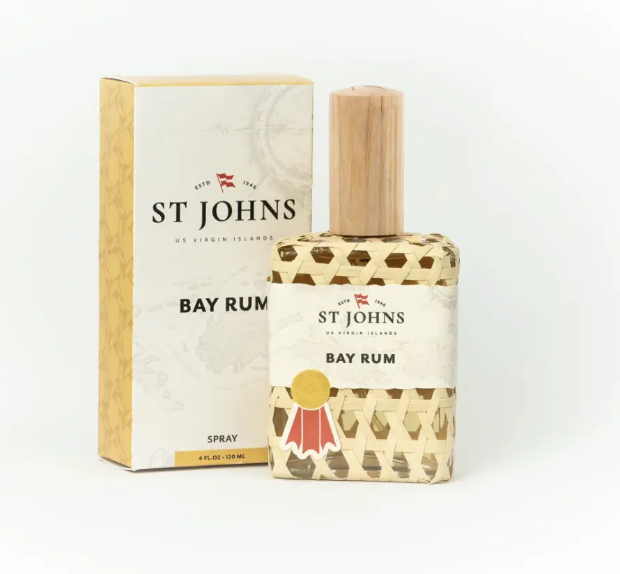 St Johns Bay Rum Spray - Premium Grooming Essentials for Men - 4 Scents - 4 oz Bottle