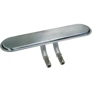 21 Century Rectangular Fire Pit Dual Bar Burner Kit, XLG Universal Size, 22x35 in Stainless Steel, with Adjustable Legs, Stainless Steel Firepit