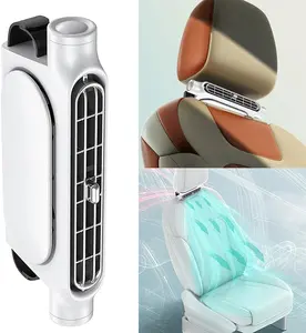 USB Charging Car Seat Cooling Fan for Front Seat Car Seat Fan with 3 Speeds for Backseat Adjustable Car Fan for All Cars Recirculating Air Conditioning in the Car