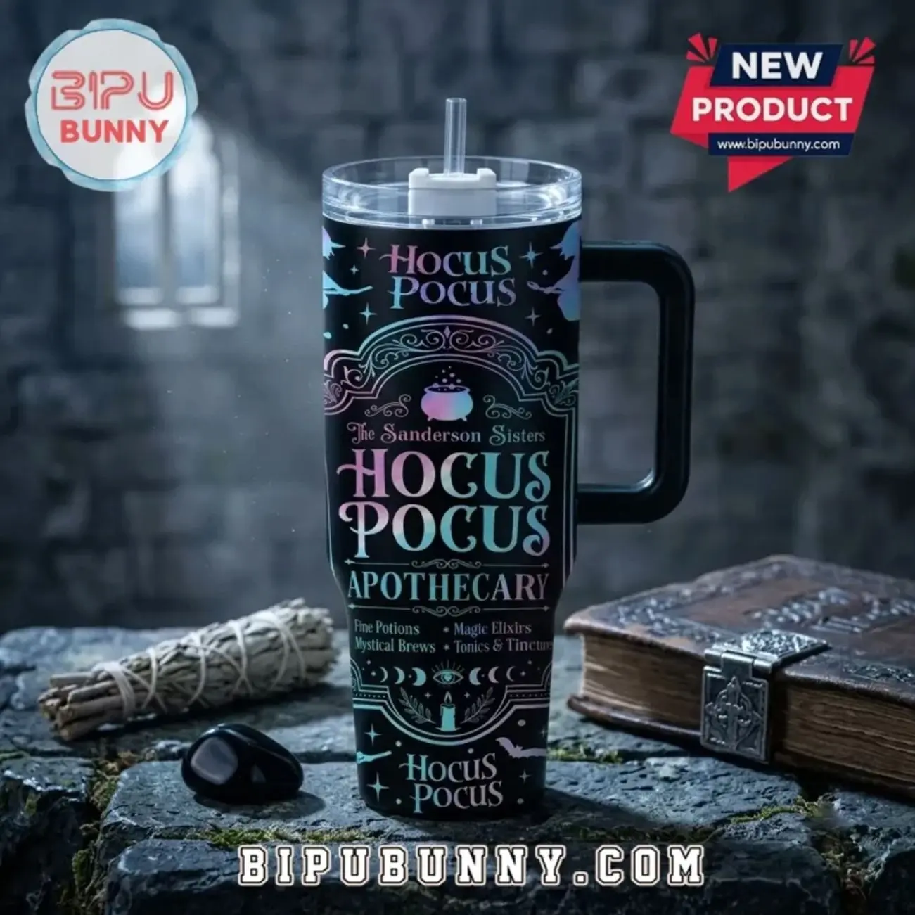Hocus Pocus Sanderson Sisters Halloween Stanley Tumbler