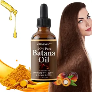 Batana Oil,Strong & Healthy Hair, Make HairLonger Fuller Thicker, Organic Batana Oil withRosemary,Organic Rosemary Oil Vitamin ENourish Scalp,for All Hair Types