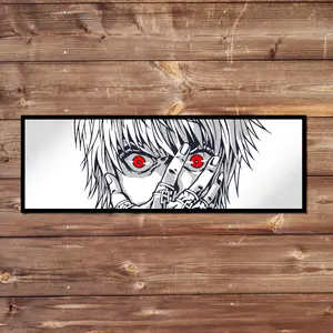 Kurapika Vinyl Sticker - Handmade JDM Slapper Sticker for Waterproof Window, Laptop, Kindle, and Water Bottle