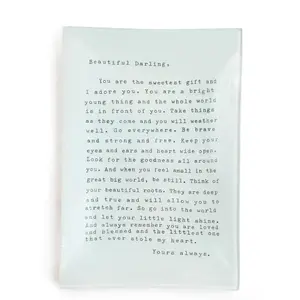 Letter For Sophie Large Rectangle Decoupage Plate