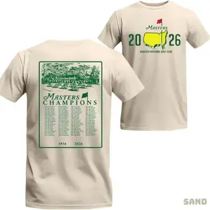 2026 Masters Golf Tournament Fan Augusta Style Championship T Shirt