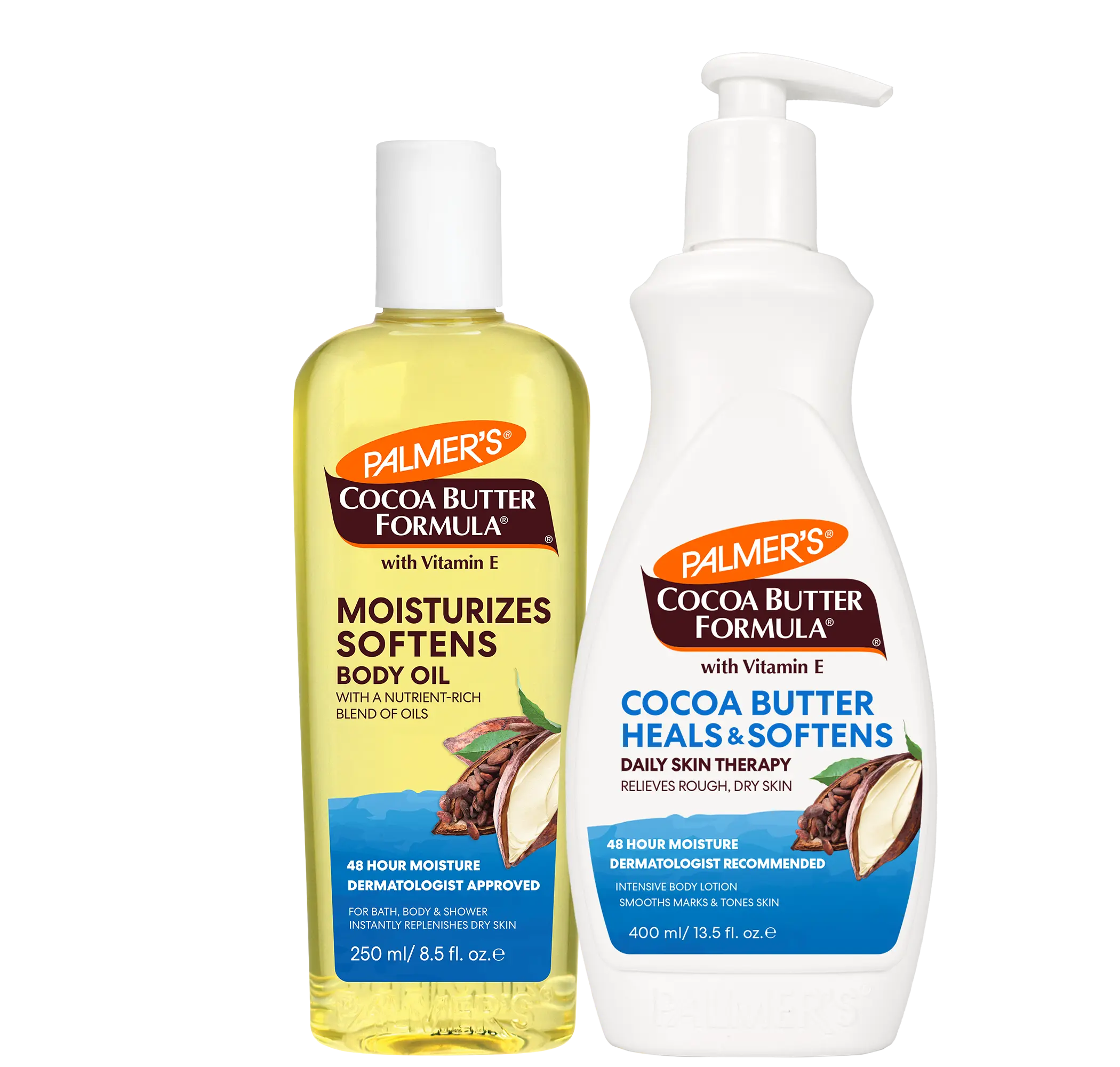 Palmer's Cocoa Butter Body Lotion and Body Oil Skin Care Bundle Moisturizing Body Care Palmer's Cocoa Butter Body Lotion and Body Oil Skin Care Bundle Moisturizing Body Care