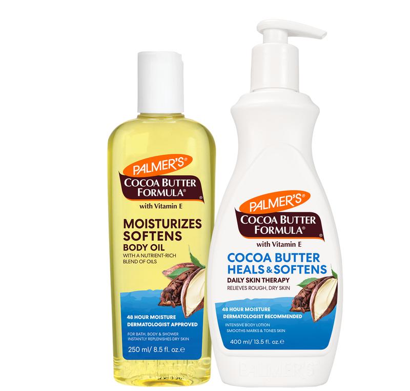 Palmer's Cocoa Butter Body Lotion and Body Oil Skin Care Bundle Moisturizing Body Care