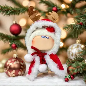 6.3- & 6.69-inch cute doll outfits, exquisitely designed & trendy for Labubu's casual looks. Christmas cape sets for festive doll dressing!clothes for LABUBU Doll Clothing Set Doll Fashion Accessories