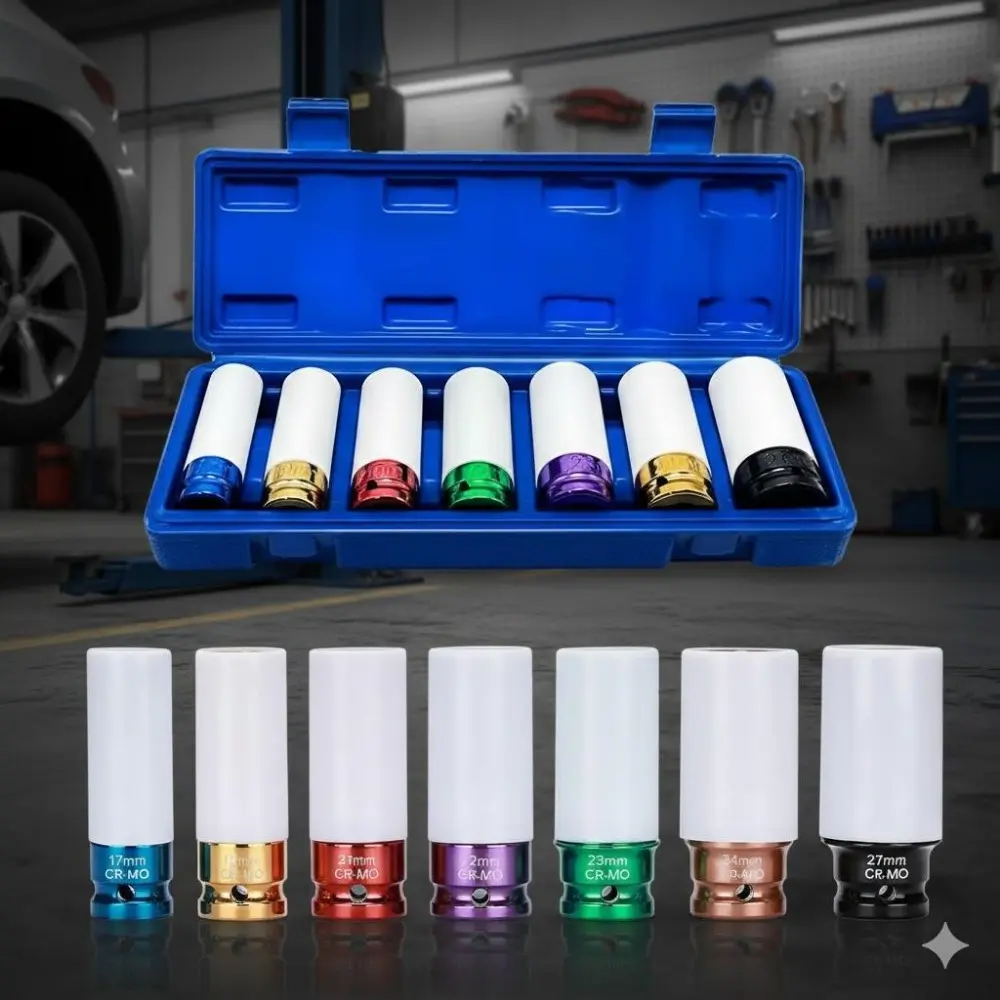 Professional Impact socket Set with Quick Tire change Tools, Anti-Slip ...