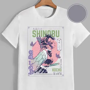 Shinobu Demon Slayer Anime Graphic Tee, Kochou Shinobu Hashira Anime Youth Shirt, Shinobu Kimetsu No Yaiba Anime T-Shirt for Men, Women and Kids