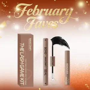 Maxcomfi Lash Bond Seal Remover | 3-IN-1 POWER DUO | Strong Hold, Waterproof & Remover-Safe for Flawless Lashes| Lash Bond Seal Remover for Lash Clusters | Latex-Free Waterproof Long-Lasting for Sensitive Eyes Pool-proof Rainy Day Proof