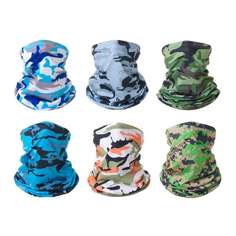 Dustproof Tactical Face Mask Balaclava Camo for Christmas Gift, 6 Counts Breathable Sun Care Face Cover for Motorcycle, Shooting, Skiing, Climbing, Hiking, Premium Ski Mask, Dustproof Mask, Sports & Outdoor Accessories, Tactical Desert Scarf