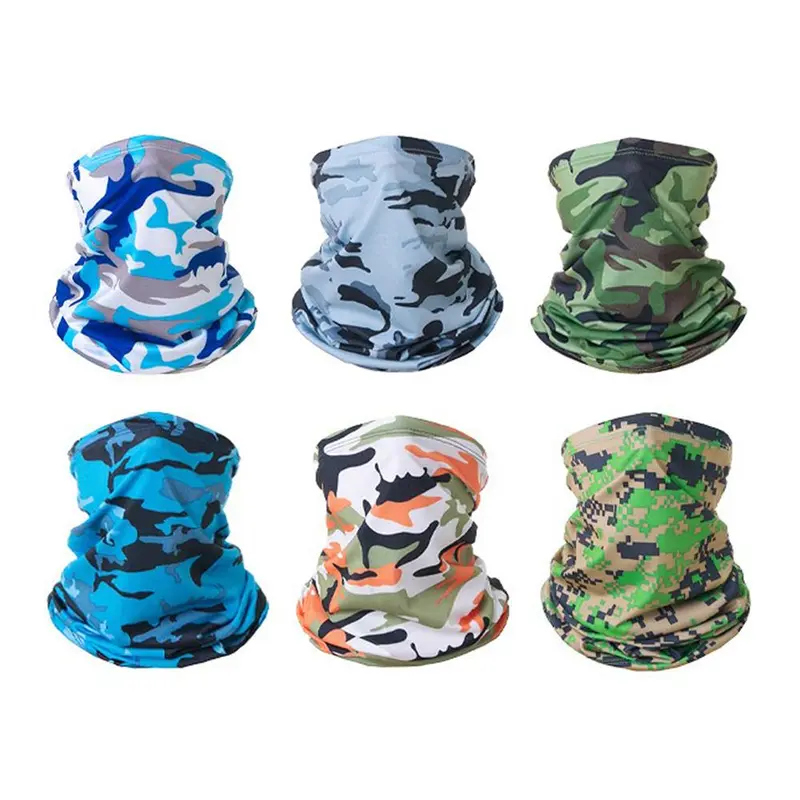 Dustproof Tactical Face Mask Balaclava Camo for Christmas Gift, 6 Counts Breathable Sun Care Face Cover for Motorcycle, Shooting, Skiing, Climbing, Hiking, Premium Ski Mask, Dustproof Mask, Sports & Outdoor Accessories, Tactical Desert Scarf