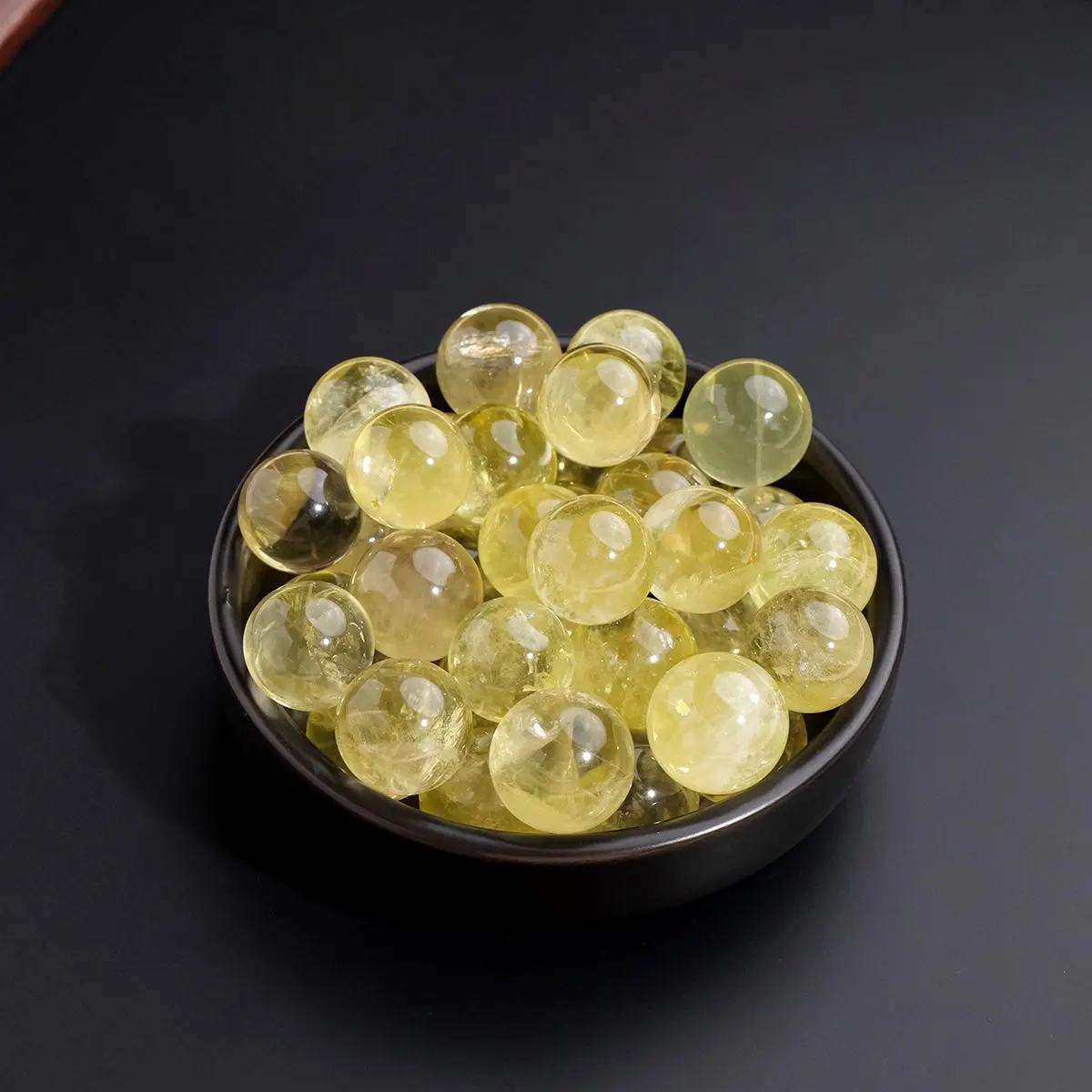 Natural Citrine Crystal Ball, Polished Healing Gemstone Specimen Mineral Sphere for Decoration and Therapy, Home Decor Ornament, Crystal Spheres, Crystal Decorative Stones