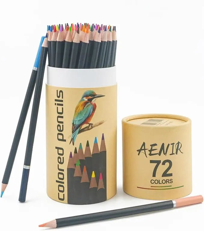 Soucolor 72-Color Colored Pencils for Adult Coloring Books, Soft Core, Back to School Supplies, Smooth Coloring Pencils for Kids Sketching, Drawing, Blending, Shading, Arts &  Supplies  sketch persinalized gifts diy craft cartoon design