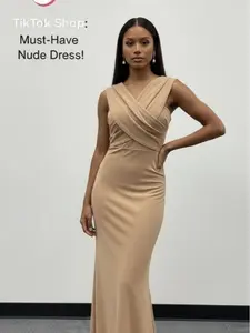 Nude Long dress