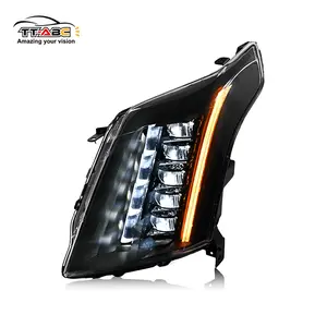 TT-ABC LED Headlights For 2010-2016 Cadillac SRX Halogen Front Lamps Assembly