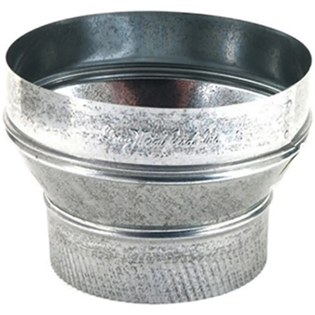 212 MAIN 8x7 in. Galvanized Steel Reducer - 8X7-311 Model, Small End Crimped for Outdoor Boating Water Sports Gear, 8 X 7 In. Galvanized Reducer