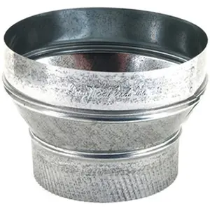 Gray Metal 8X7-311 8 x 7 in. Galvanized Reducer Small End Crimped