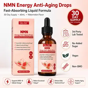 Treat Yourself or Dad – NMN Energy Anti-Aging Drops 500mg Liquid Supplement with AKG, TMG, Resveratrol, CoQ10, PQQ, Vitamins B12, B6, B3, C & Minerals | Supports NAD+, Cellular Energy, Focus, Stamina & Healthy Aging | Watermelon Flavor, 30-Day Supply