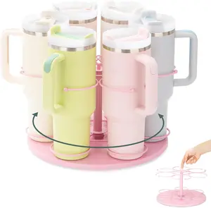 Upgraded Water Bottle Organizer for Stanley 40 oz/30 oz/20 oz Rotating Stanley Cup  Tumbler Easy to Install Kitchen Organizers and Storage