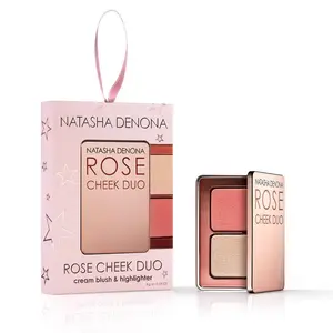 Mini Rose Cheek Duo - Ornament for a Flawless Look Blush Gift Highlighter Glow