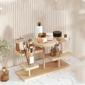 Wooden Multi Layer Plant Stand, Floral Display Rack, Flower Pot Holders Jewelry Display Organizer 3 Tier Storage Shelf Indoor Plant Shelf for Living Room Home Decor