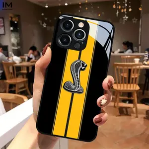 Snake King Glass Phone Case for iPhone 16/15/14/13/12/11/x/XS/7/8/7p/8p, Fashionable Design, Protective Cover