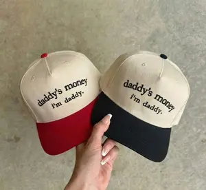 Daddy's Money I'm Daddy Baseball Hat, Funny Baseball Hat, Funny Embroidered Hat