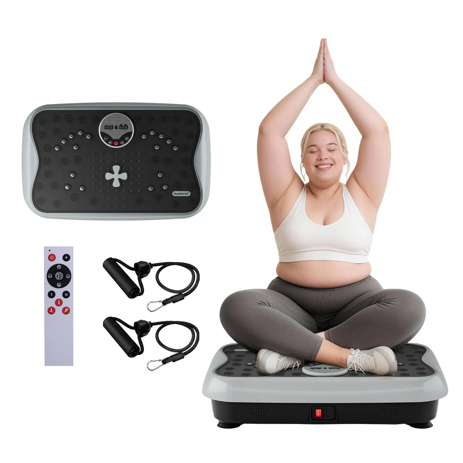 HopHorse Vibration Plate Exercise Machine Vibration Plate for Shaping Wellness Gyms Home Workout Home Gym Equipment HopHorse Vibration Plate Exercise Machine Vibration Plate for Shaping Wellness Gyms Home Workout Home Gym Equipment
