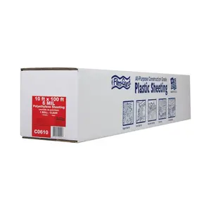 212 MAIN 6 mil 10x100 ft Large Polyethylene Sheeting Roll - Plastic Film for Sports, Winter Sports Snowmobiling